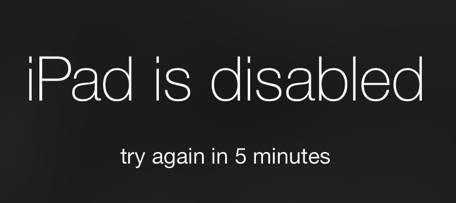iPad is Disabled Connect to iTunes Fix After Entering Incorrect Passcode