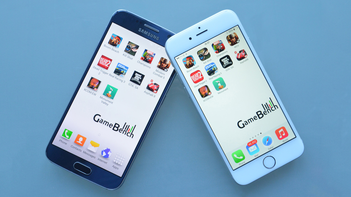 gamebench iphone 6 galaxy s6 benchmarks