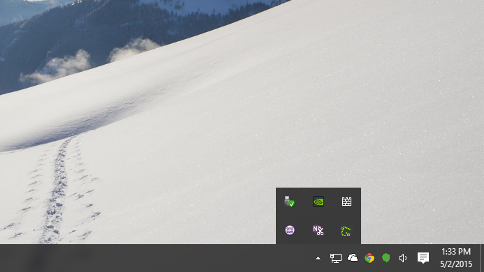 windows taskbar notification icons