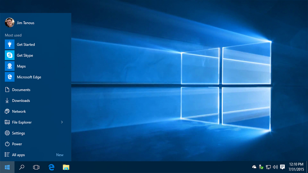 small start menu windows 10