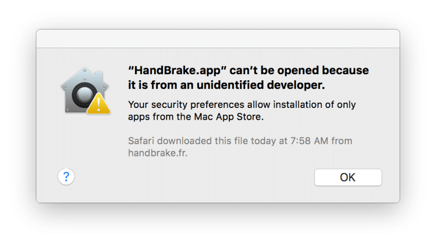 mac os x gatekeeper unidentified developer