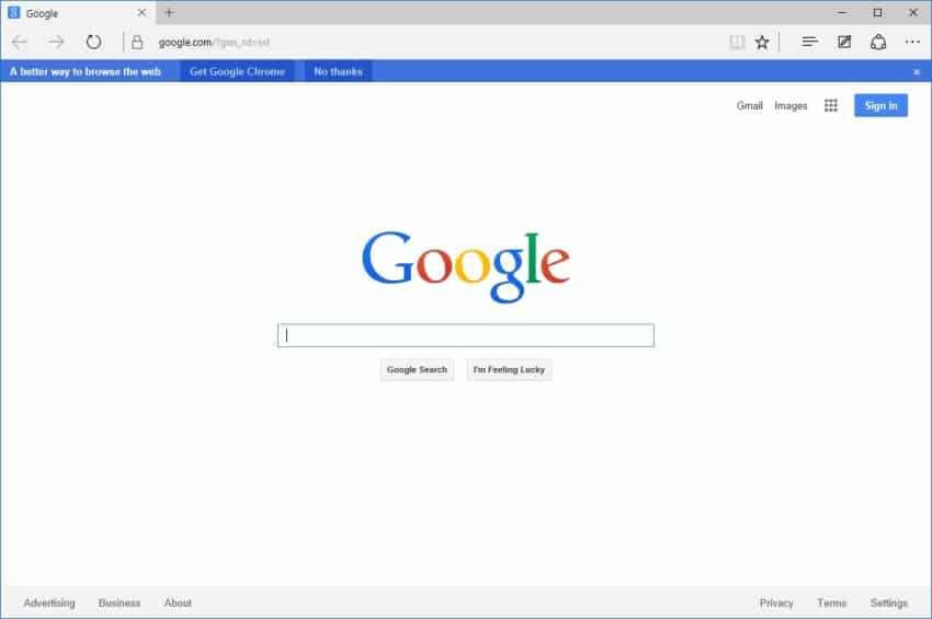 microsoft edge open with google