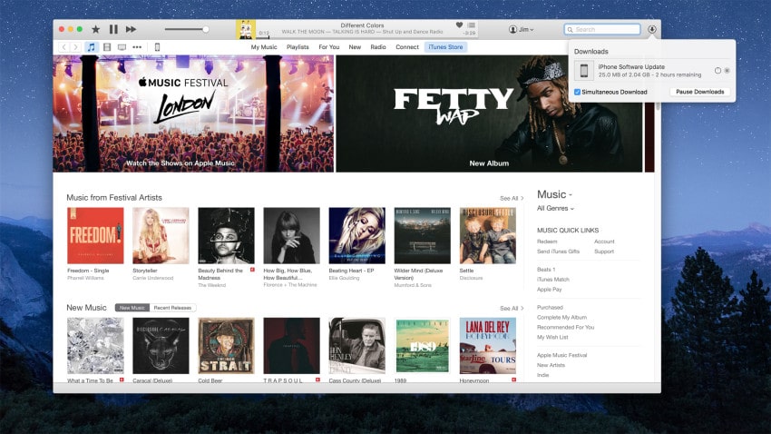 itunes 12 downloads pop-up