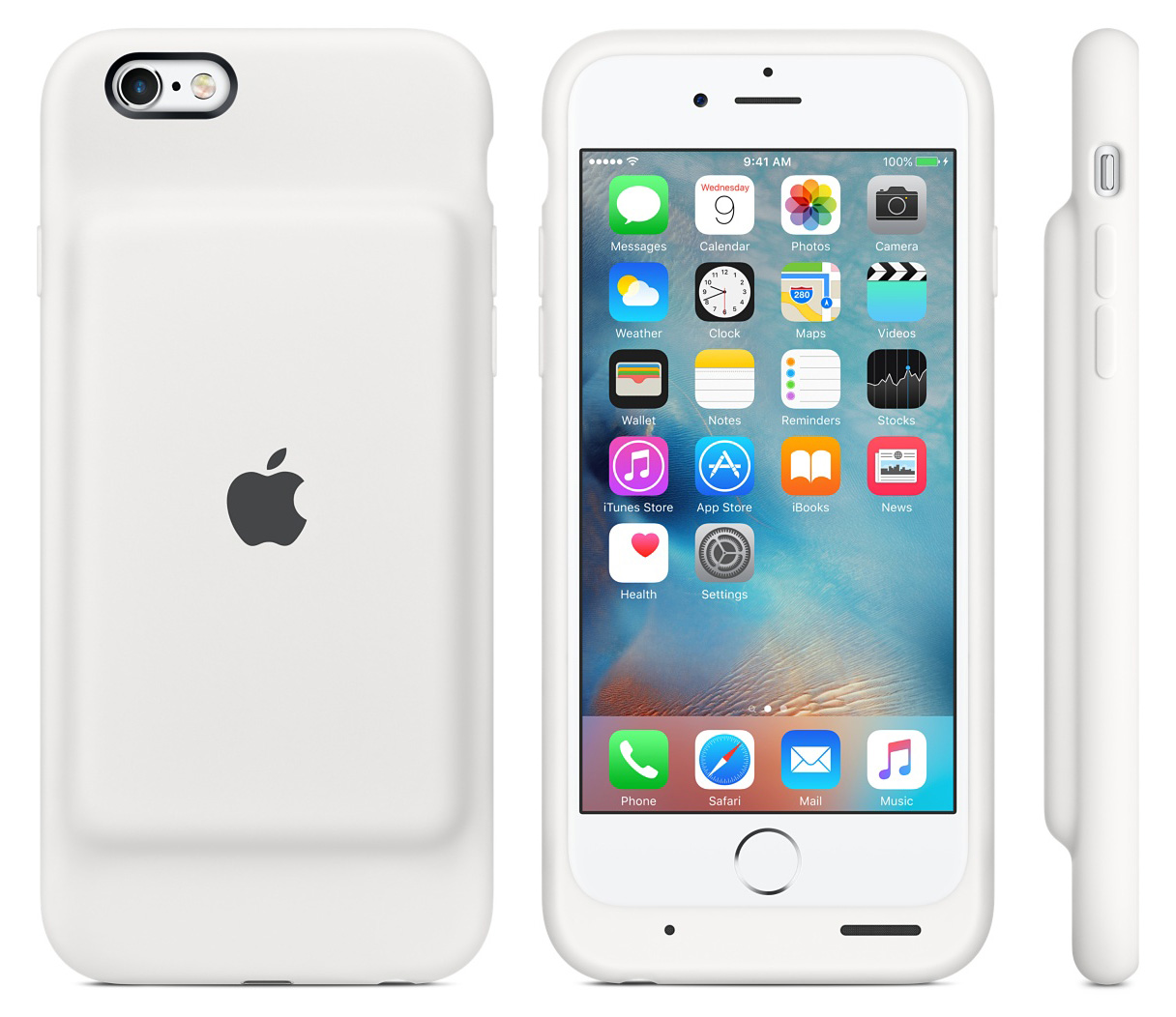 iphone smart battery case white