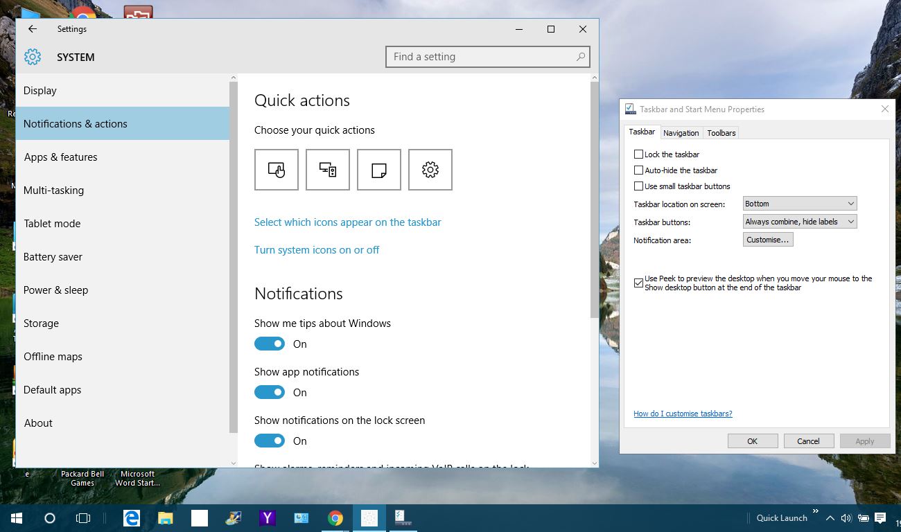 How to Customize the Windows 10 Taskbar