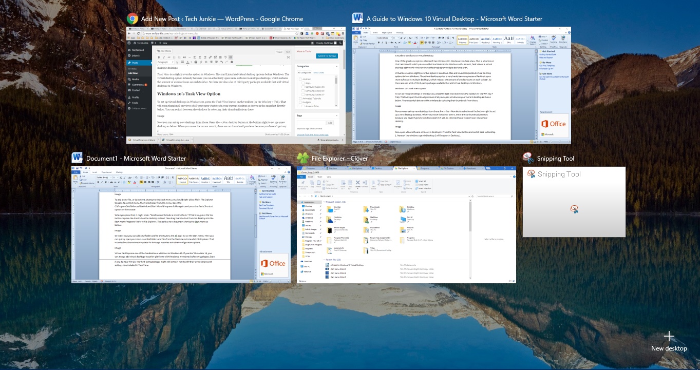 A Guide to Windows 10 Virtual Desktops