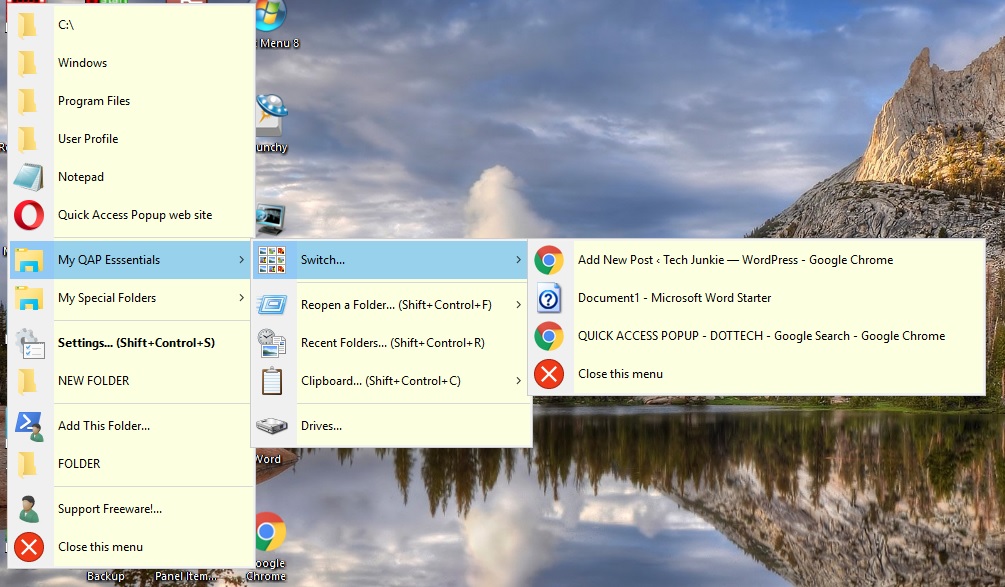 How to add a new Shortcut Context Menu to Windows 10