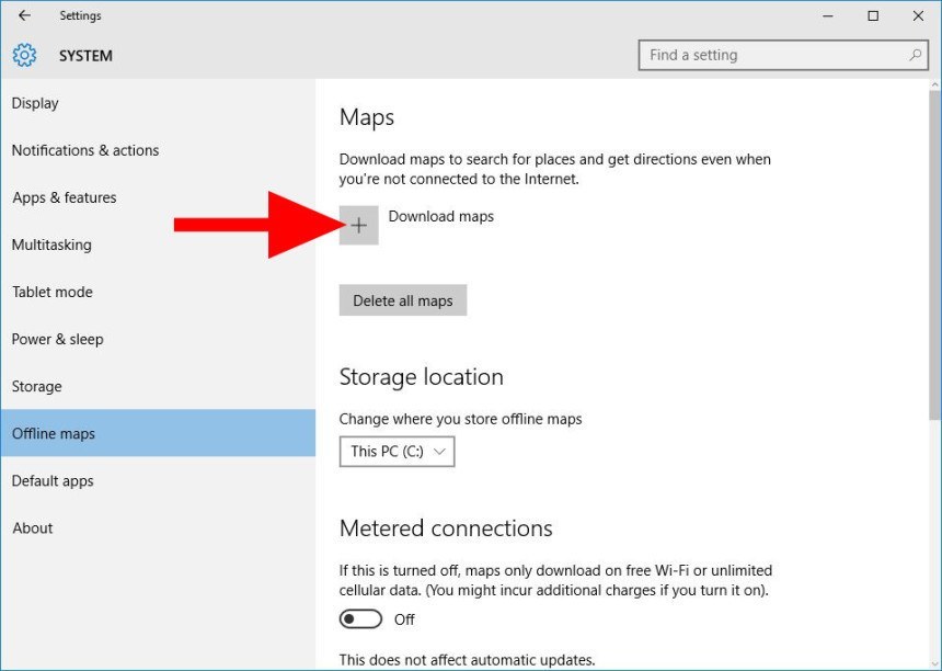 windows 10 download offline maps