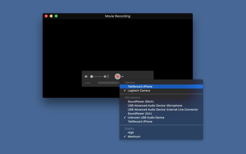 record iphone quicktime mac