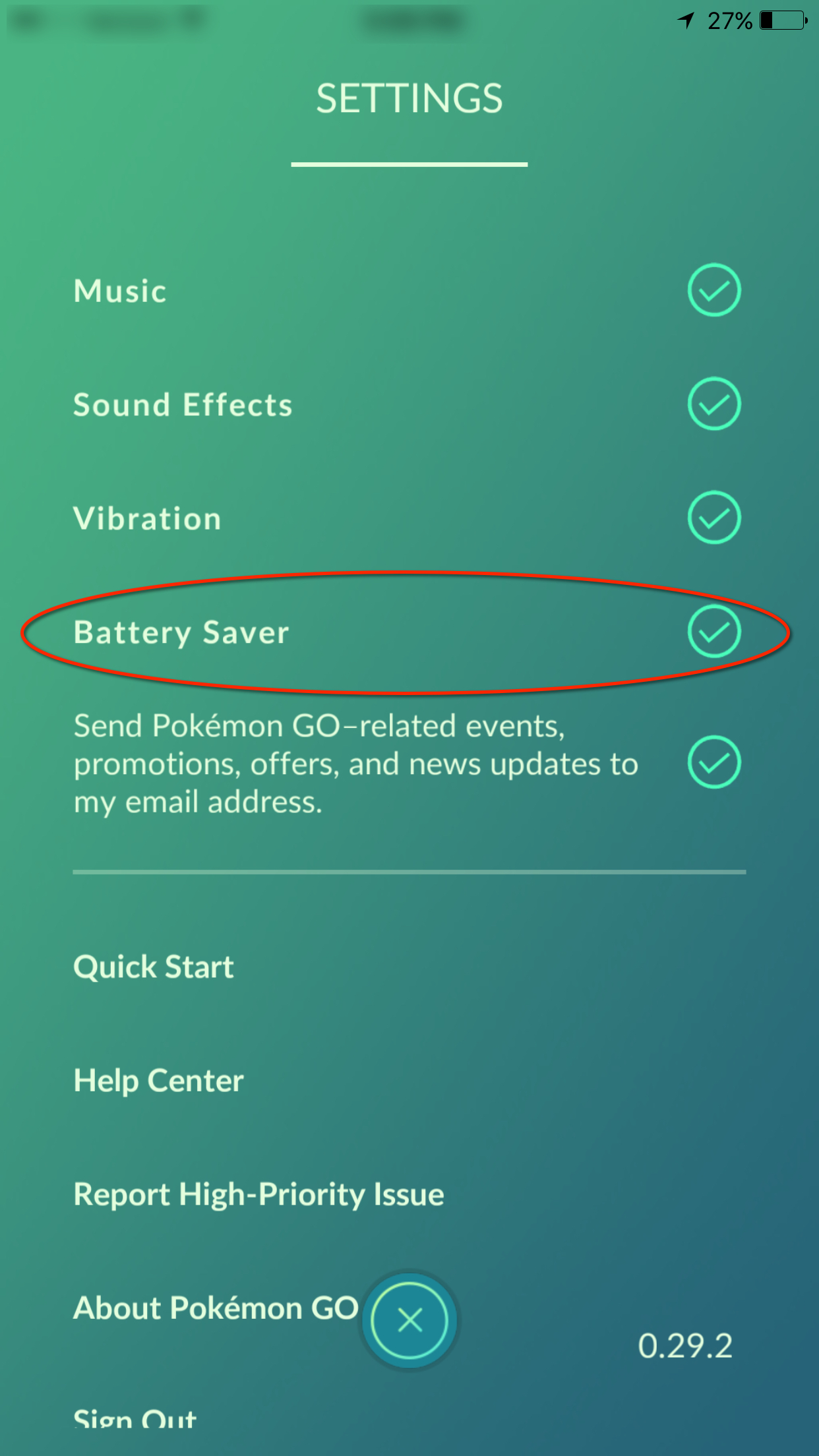 Battery Saver Pokemon Go