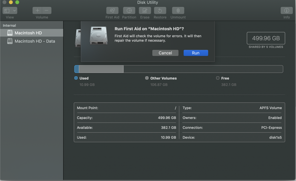 macOS Disk Utility