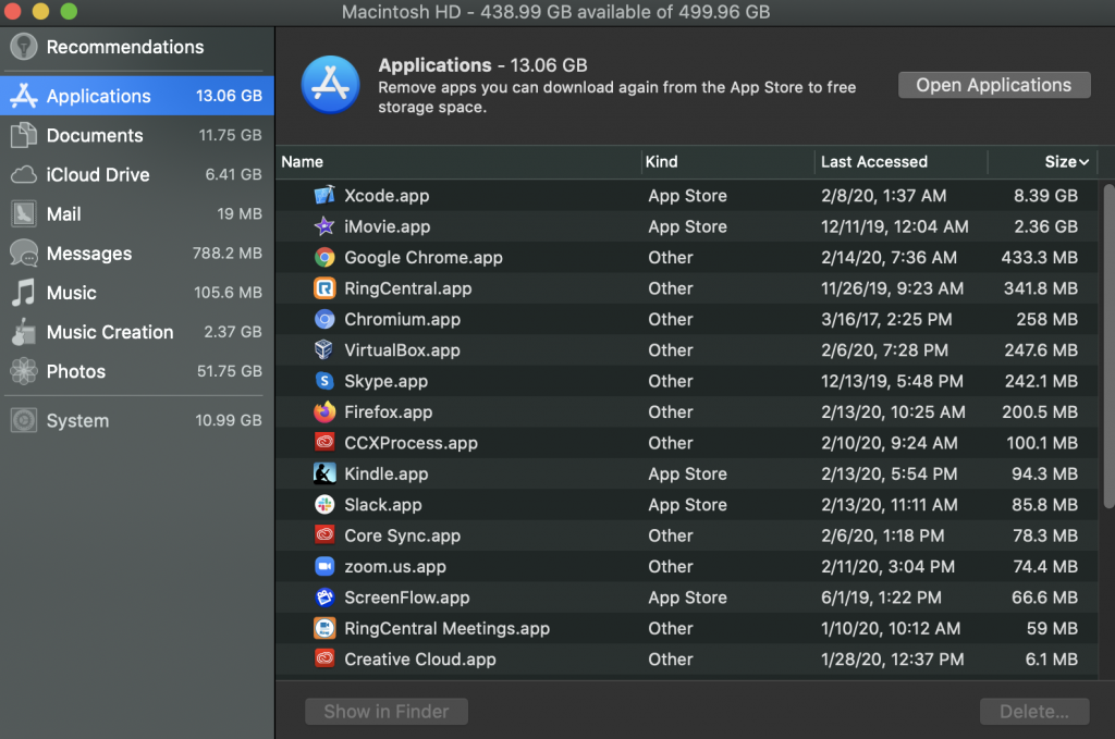 manage your macOS disk space