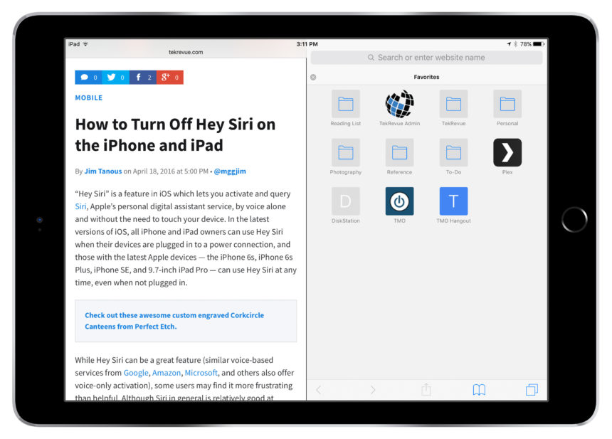 safari ipad split view