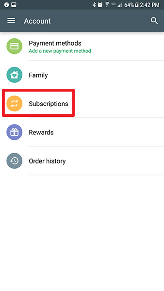 Cancel, pause, or change a subscription on Google Play