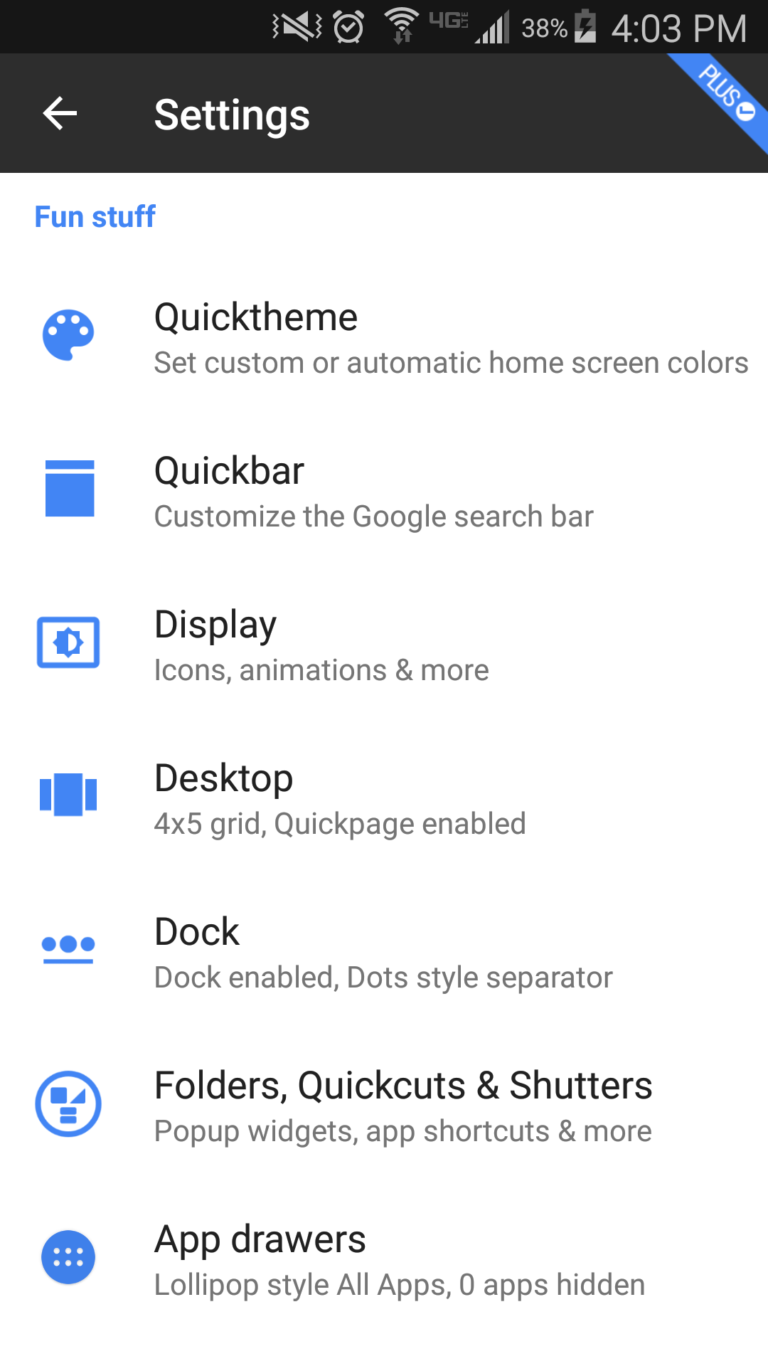 Action Launcher Screenshot