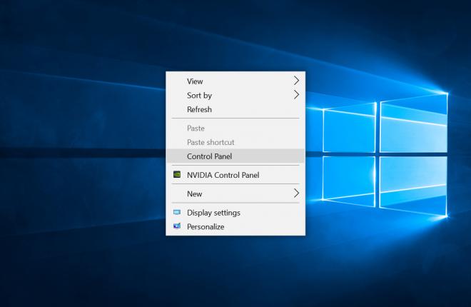 How to Add a Control Panel Shortcut to the Right Click Menu in Windows 10