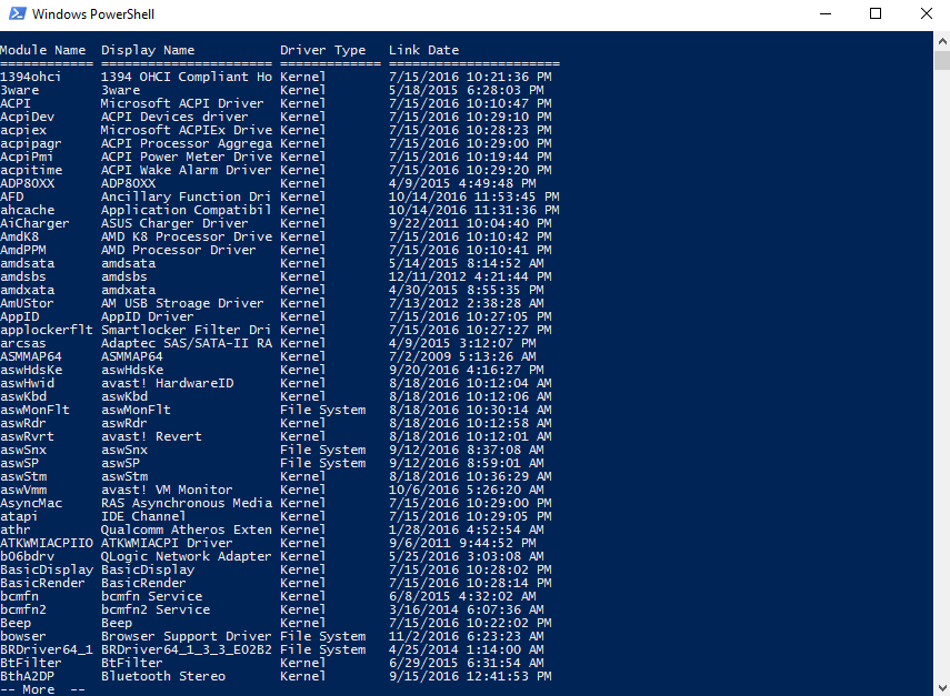 How to Command Prompt or PowerShell one page at a time