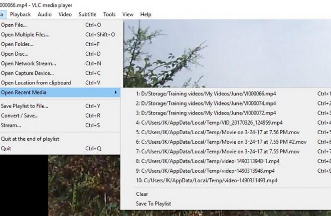 How To Delete your Viewing History in VLC