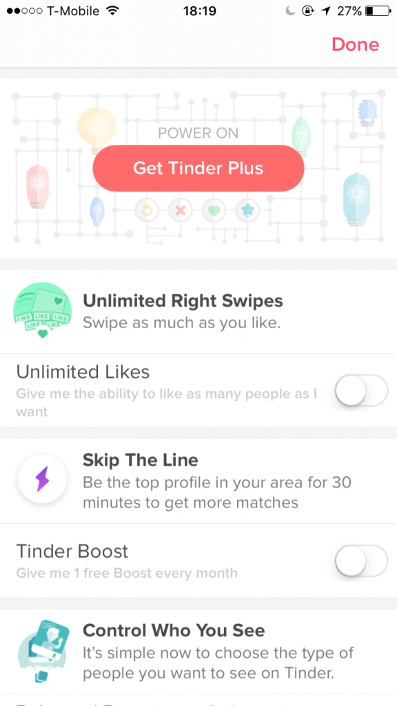 Tinder Plus vs Tinder Gold