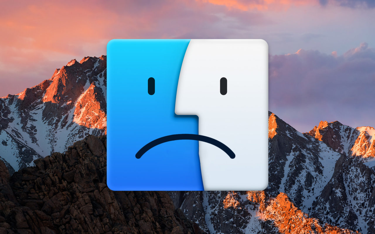mac finder sad