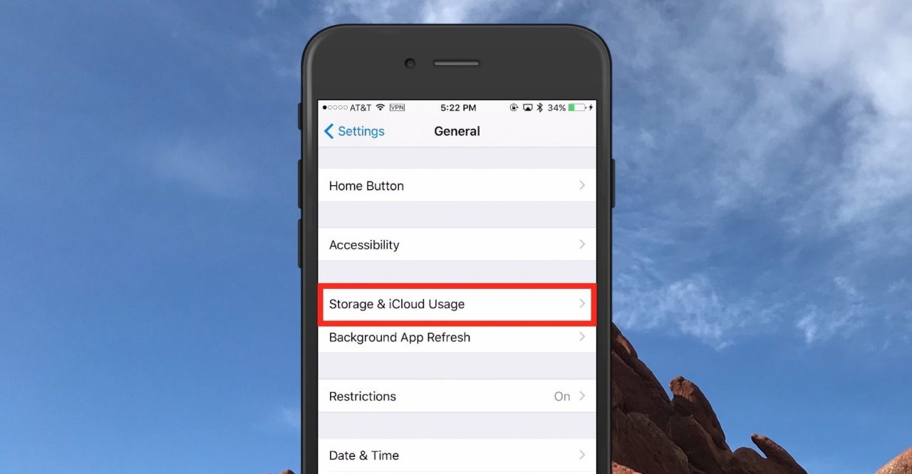 Storage & iCloud Usage