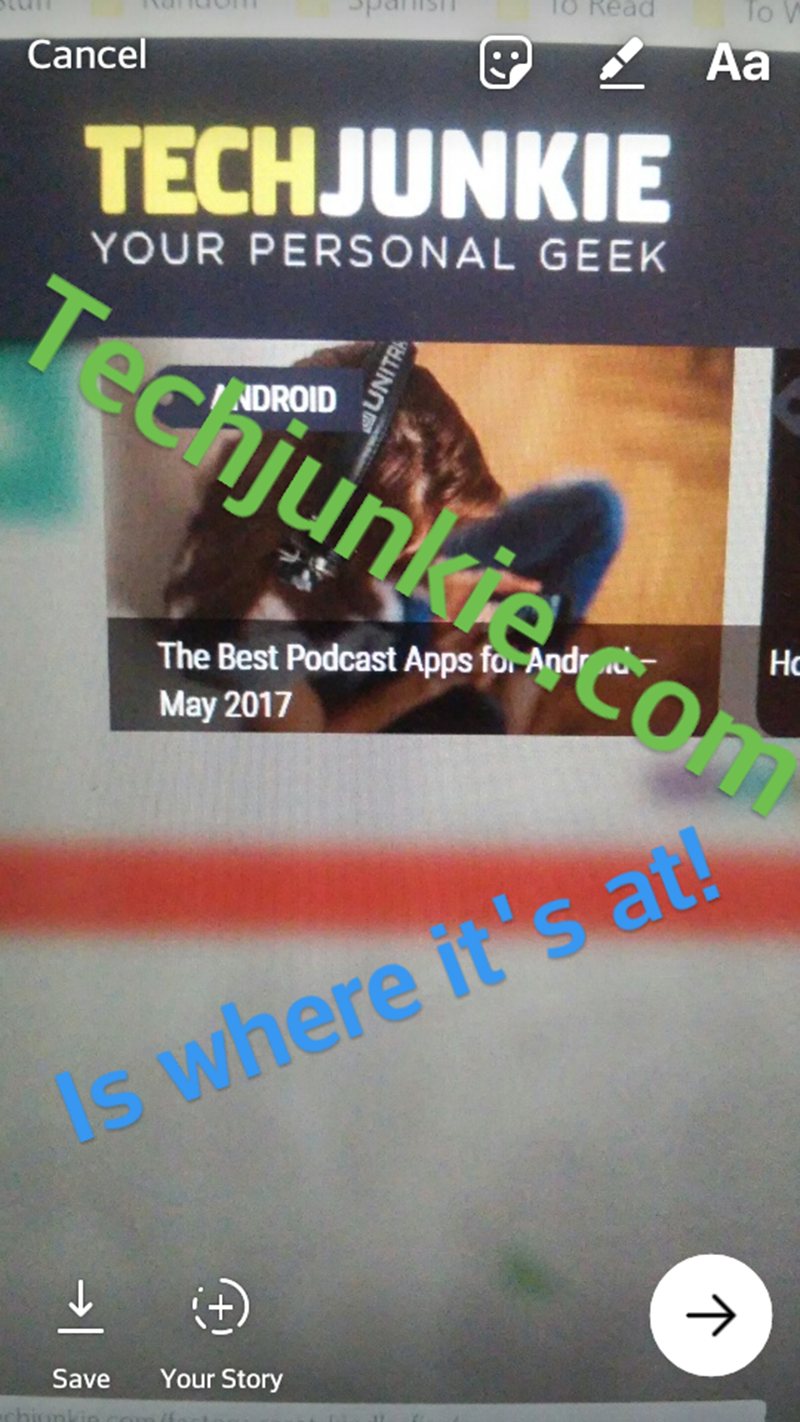 add text to stories instagram