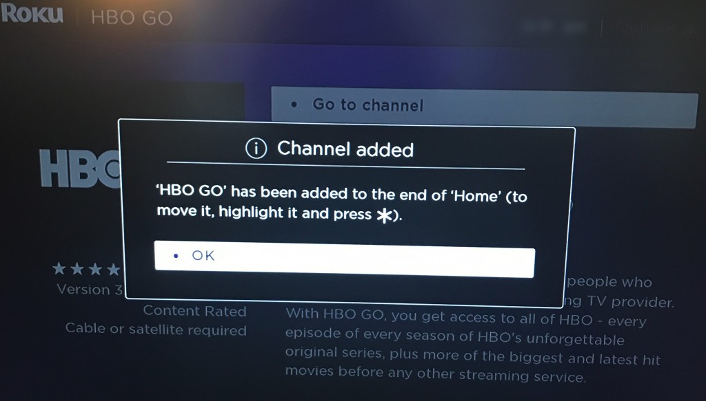 HBO Go channel
