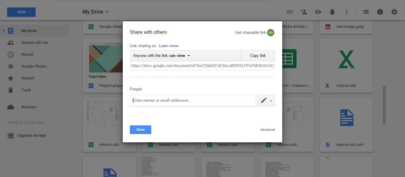 How To Share Google Drive Files