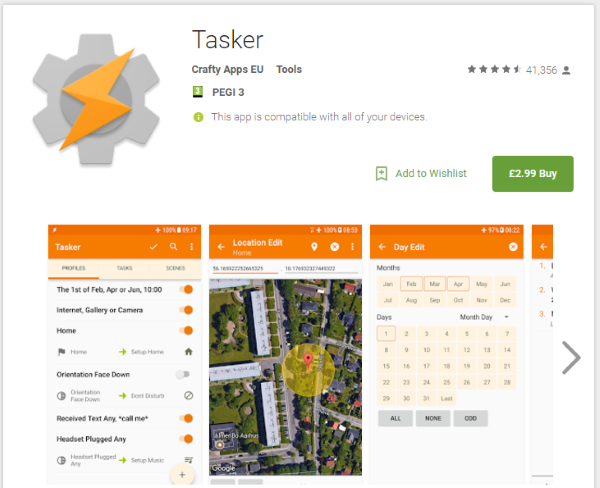 5 of the Tasker profiles for Android Automation