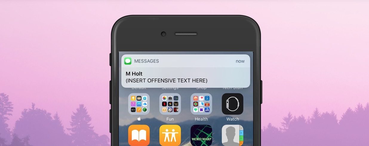 iphone text message preview unlocked