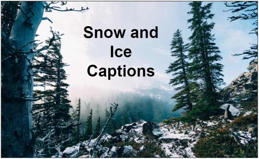 65 Snow and Ice Captions to Celebrate Winter