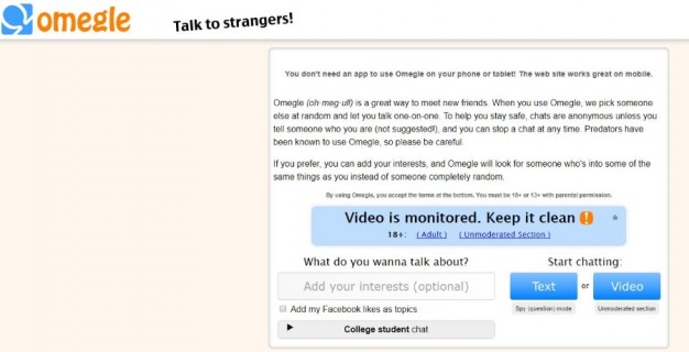 Omegle alternatives for adults