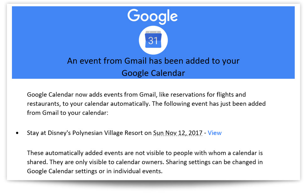 gmail calendar event email