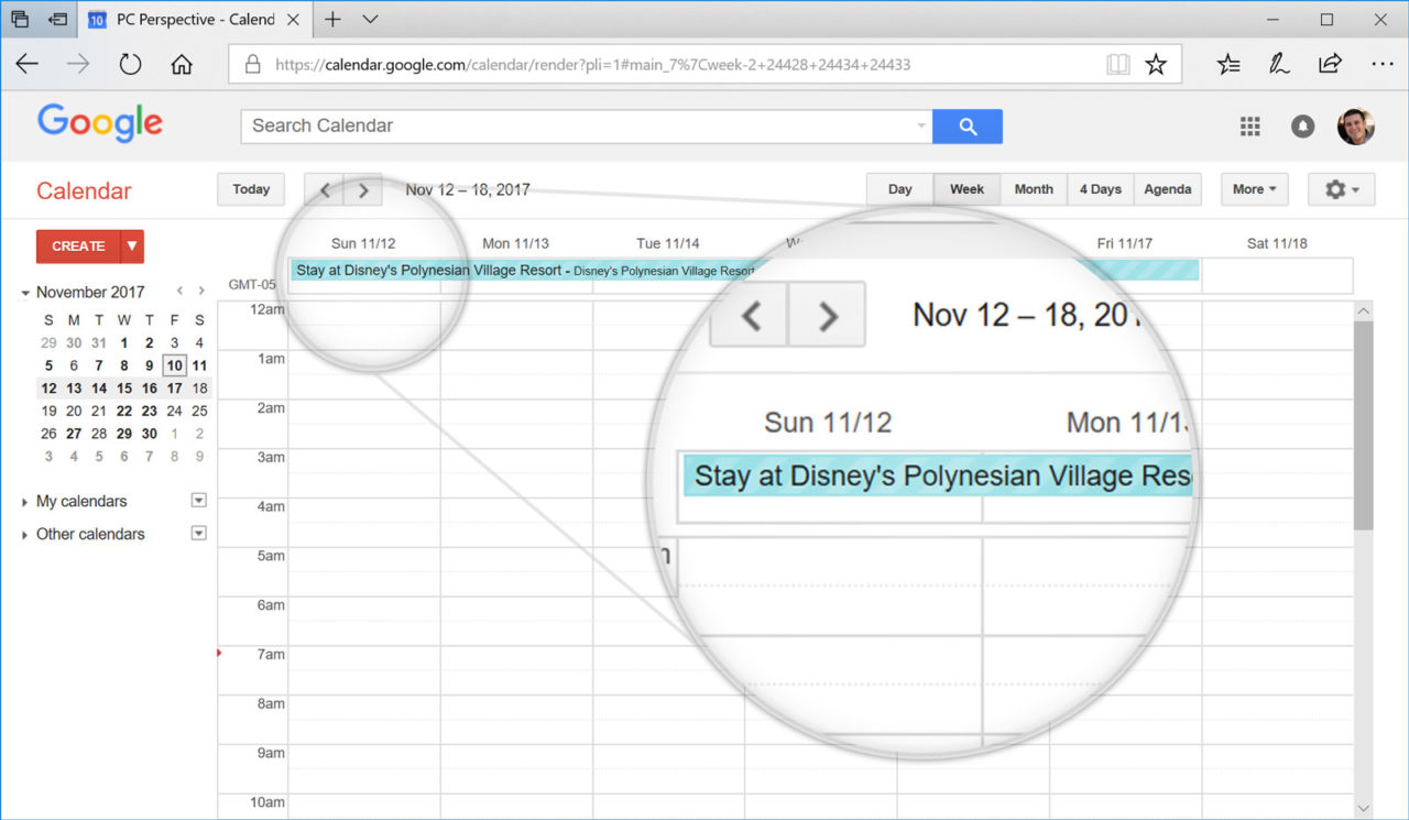 gmail event calendar