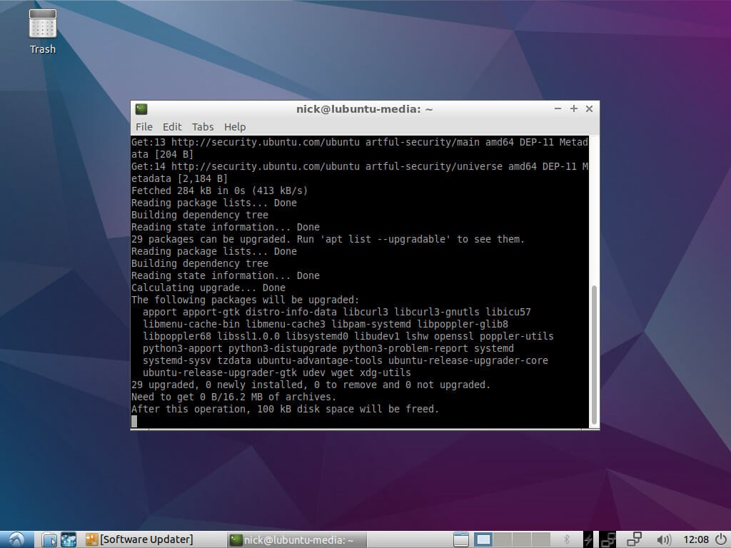 Update Lubuntu