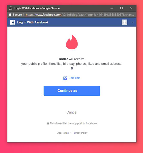 Not chrome on tinder working Tinder Down?