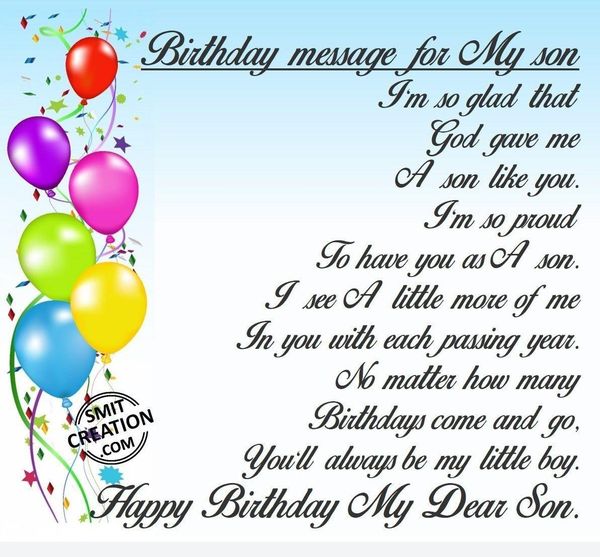 Happy Birthday Son Quotes From Mom And Dad