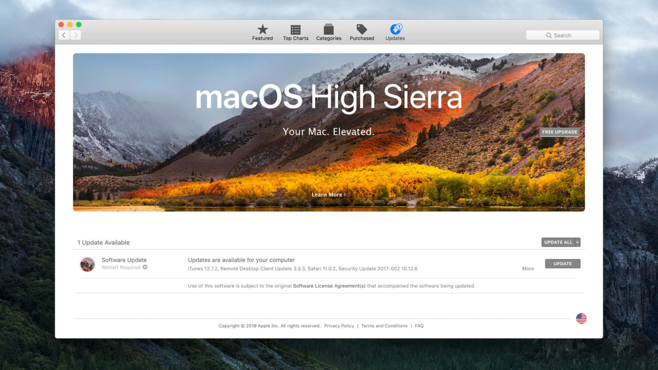 How to Hide the High Sierra Upgrade Banner in the Mac App Store