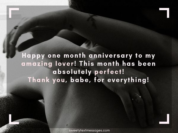 Sweet Quotes for One Month Anniversary