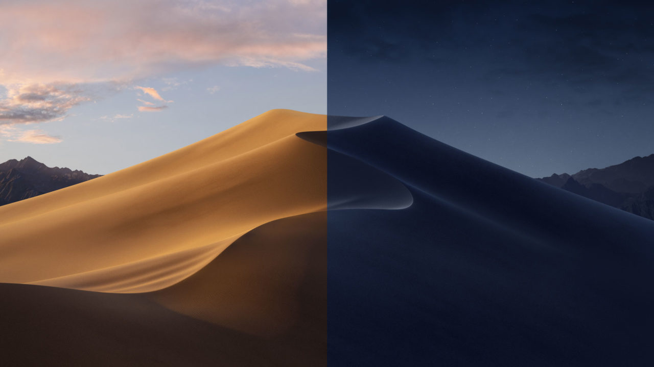 macos mojave wallpaper day night