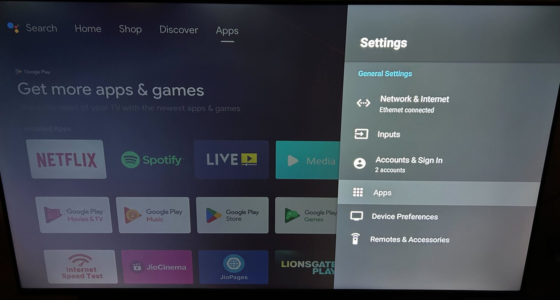Android TV apps