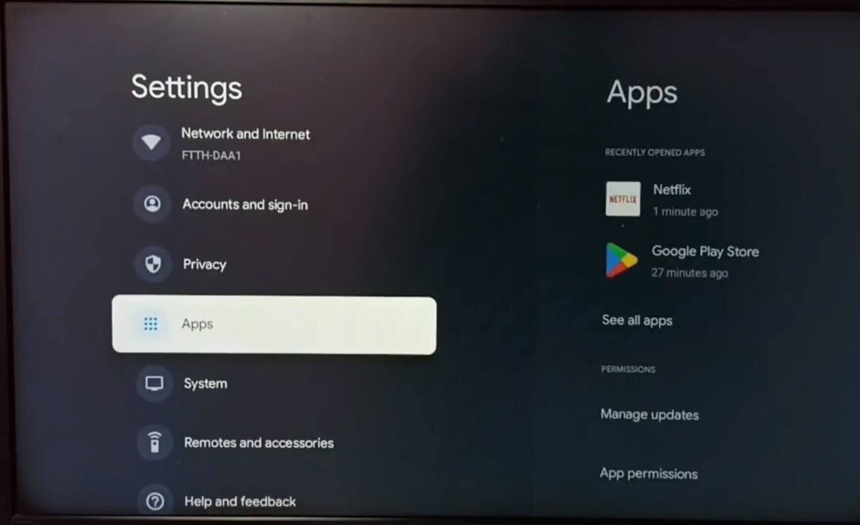 Google TV apps