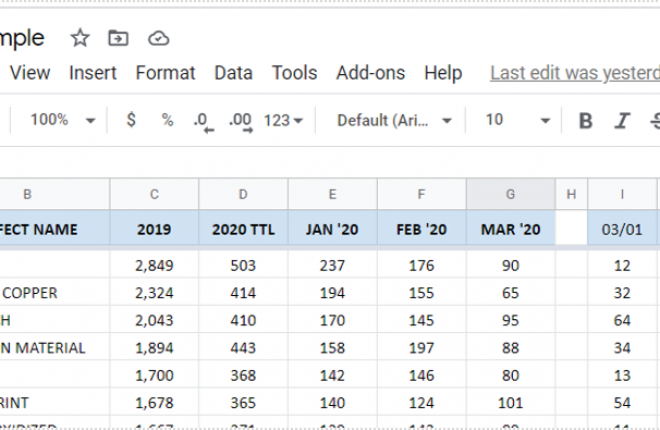 How To Freeze the Top Row in Google Sheets
