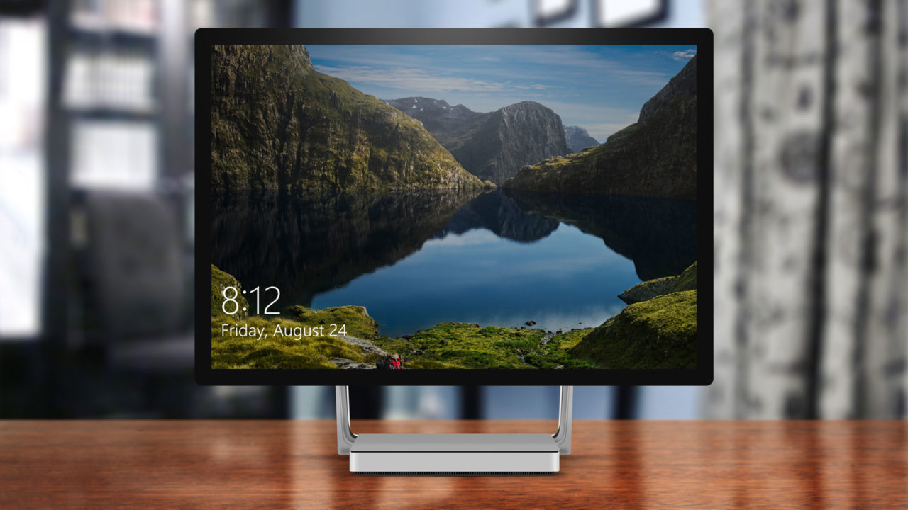 windows 10 lock screen surface studio