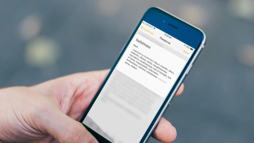 Add a Thesaurus to the iPhone Look Up Feature in iOS 12 Tech Junkie