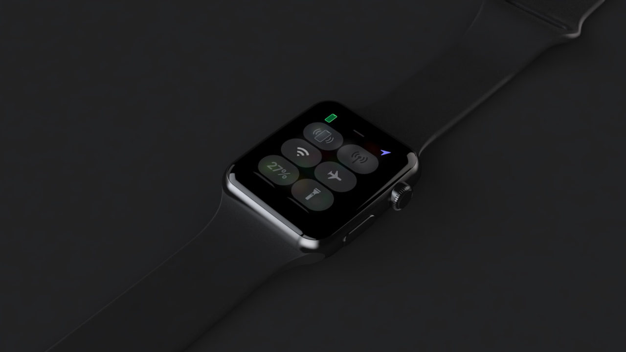 apple watch rearrange control center