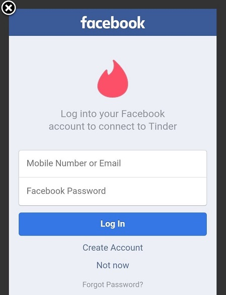 Forgot tinder password