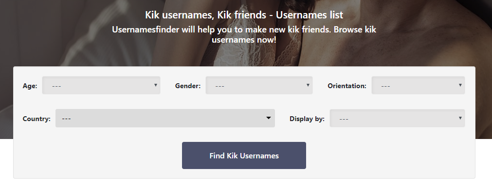 How to update tinder kik flirt usernames.