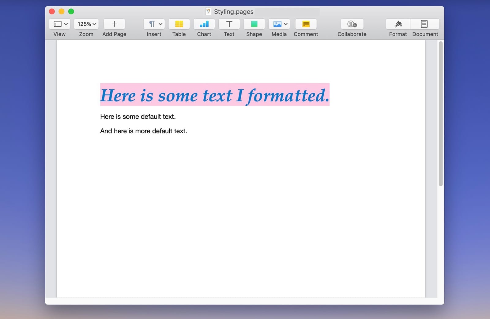 which feature allows consistent text formatting for mac which feature allows consistent text formatting for mac