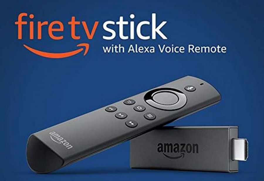 An image of Fire TV Stick with Alexa Voice Remote 